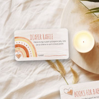 Diaper Raffle Poem Neutral Rainbow Baby Shower