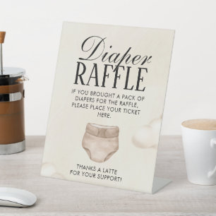 Diaper Raffle Sign Baby Is Brewing Baby Shower