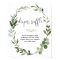 Diaper raffle sign baby shower greenery wreath