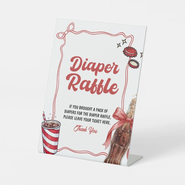 Diaper Raffle Sign | She's Ready to Pop (Front)