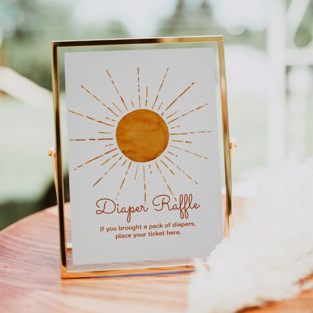 Diaper Raffle Sunshine Baby Shower  Poster (Creator Uploaded)