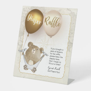 Diaper Raffle Tabletop Sign