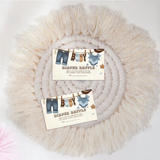 Diaper raffle ticket enclosure card (Creator Uploaded)