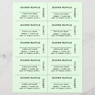 Diaper Raffle Tickets Simple