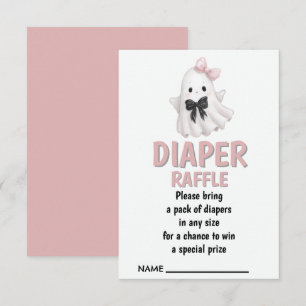 Diaper Raffle  Whimsy with a Hauntingly Cute Twist Enclosure Card