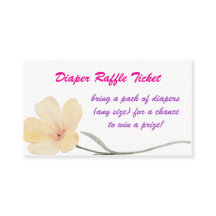 Diaper Raffle Wildflower baby shower