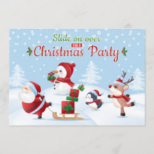 Diapositive pour une invitation à Noël