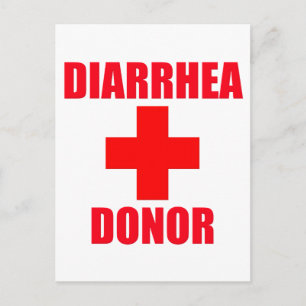 Diarrhea Donor Postcard