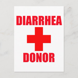 Diarrhea Donor Postcard