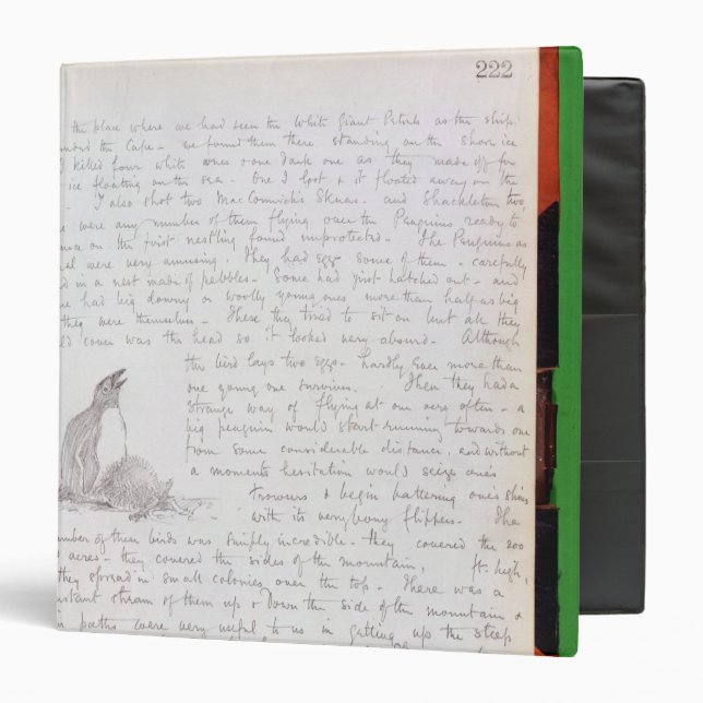 Diary Entry for 9th January, 1902 Binder (Front/Inside)