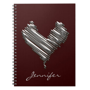 Diary with custom name notebook