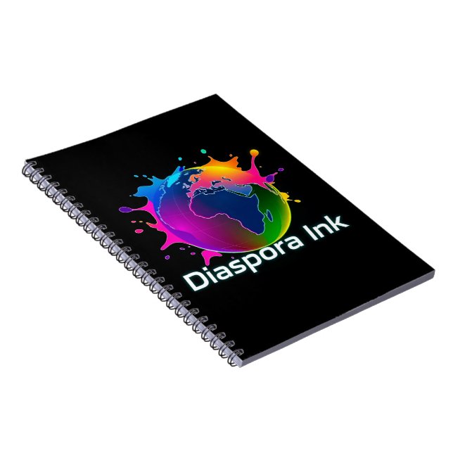 Diaspora Ink. Heart shaped spiral notebook. Notebook (Right Side)