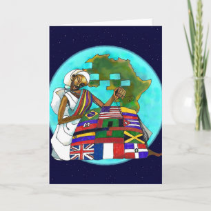 'Diaspora Quilt' Kwanzaa card