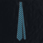 Diatom Ogee Pattern Blue Neck Tie<br><div class="desc">Neck tie with a blue wavy ogee pattern inspired by diatom algae.</div>