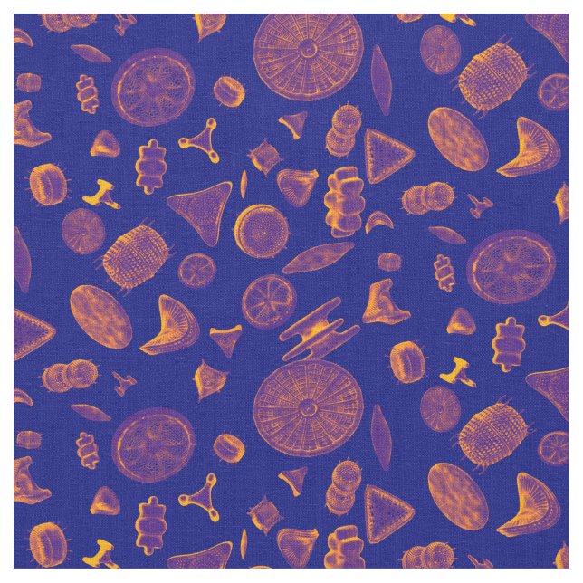 Diatoms Neon Fabric (Close Up)