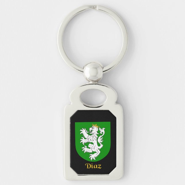 Diaz Historical Shield Keychain (Front)