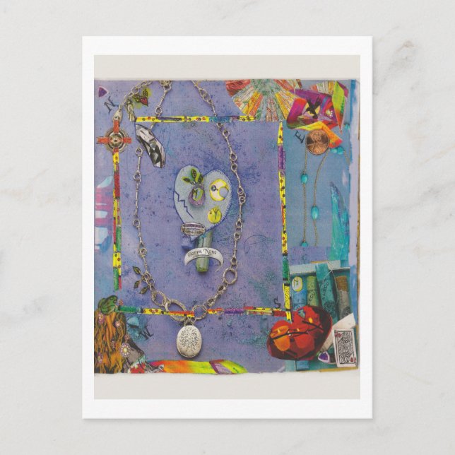 Dibble_Artworks_138_Blue_Heart_Healing Postcard (Front)