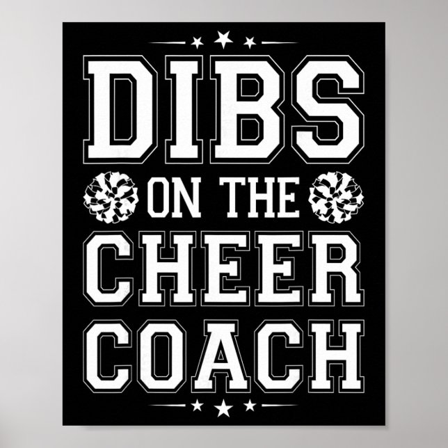 Dibs On The Cheer Coach  Poster (Front)