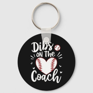 Dibs On The Coach Funny Sell Heart Cute Mother's D Keychain