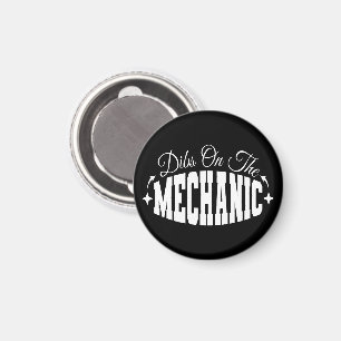 Dibs On The Mechanic Car Maintenance Repairman Dad Magnet