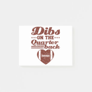 Dibs On the Quarterback Football Girlfriend Post-it Notes