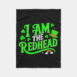 Dibs on the redhead funny am the redhead men women fleece blanket