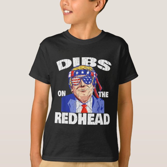 Dibs On The Redhead Shirt Funny St Patricks Day Pr (Front)