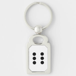 Dice 6 keychain