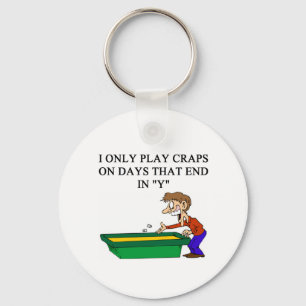 dice and  craps players keychain