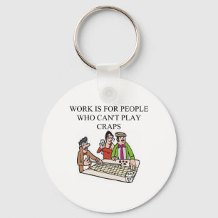 dice and  craps players keychain
