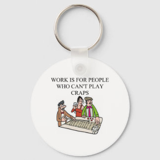 dice and  craps players keychain