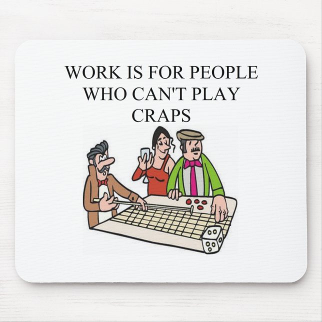 dice and  craps players mouse pad (Front)