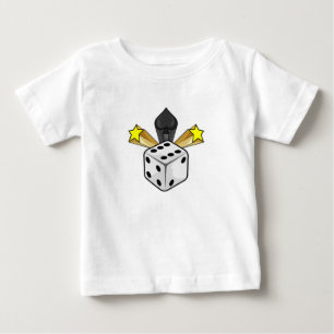 Dice at Poker with Spades & Stars Baby T-Shirt