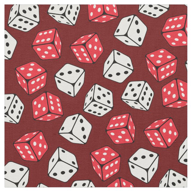 Dice Board Games Gambling Fabric (Close Up)