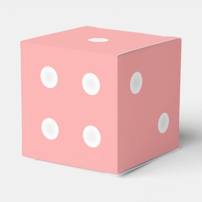 Dice Box for Favours/Gifts - Customizable Colour (Back Side)
