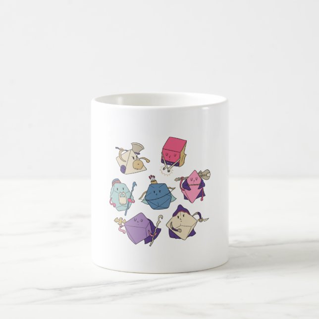 Dice characters coffee mug (Center)