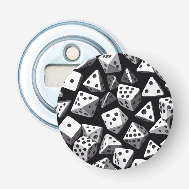 Dice Delight: A Geometric Cascade Bottle Opener (Front)
