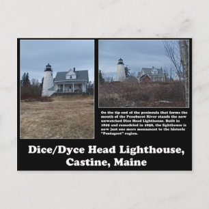 Dice/Dyce Head Lighthouse Postcard