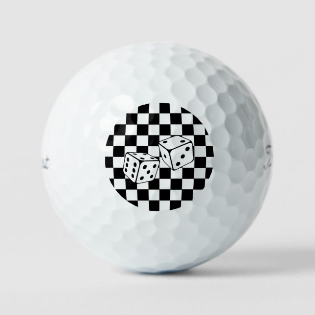 Dice Game 12 pack Titleist pro golf balls  (Front)