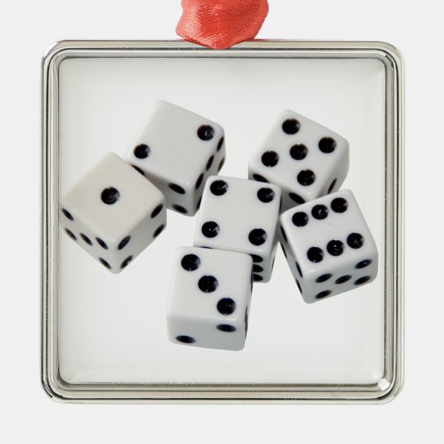Dice Games Metal Ornament (Front)
