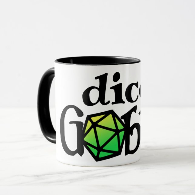 Dice Goblin mug (Front Left)