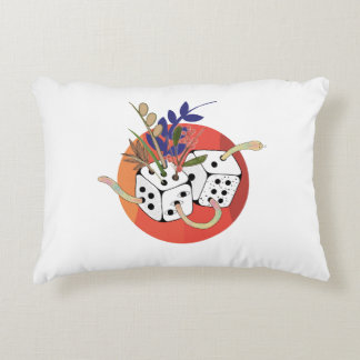 Dice in Parallel Universe Accent Pillow