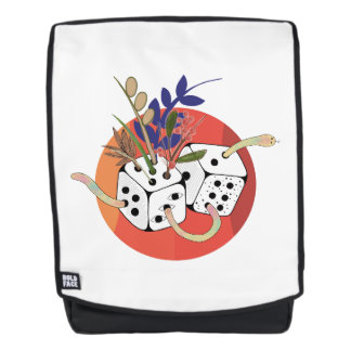 Dice in Parallel Universe Backpack