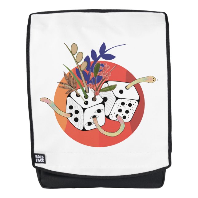 Dice in Parallel Universe Backpack (Front)