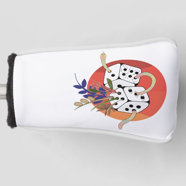 Dice in Parallel Universe Golf Head Cover (Front)