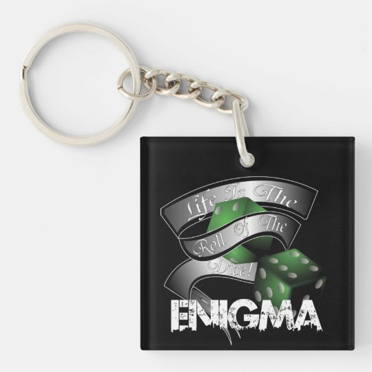 dice key chain