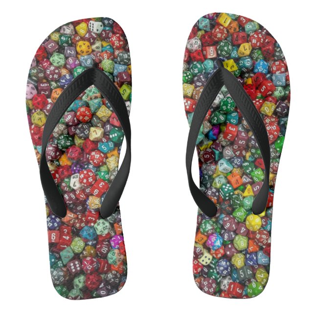 Dice lover flip flops (Footbed)