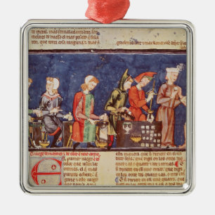 Dice Makers, from the 'Book of Games Metal Ornament