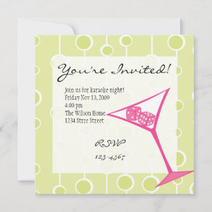 Dice Martini Invitation