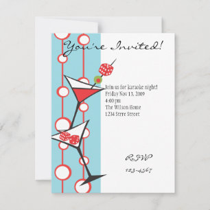Dice Martini Invitation